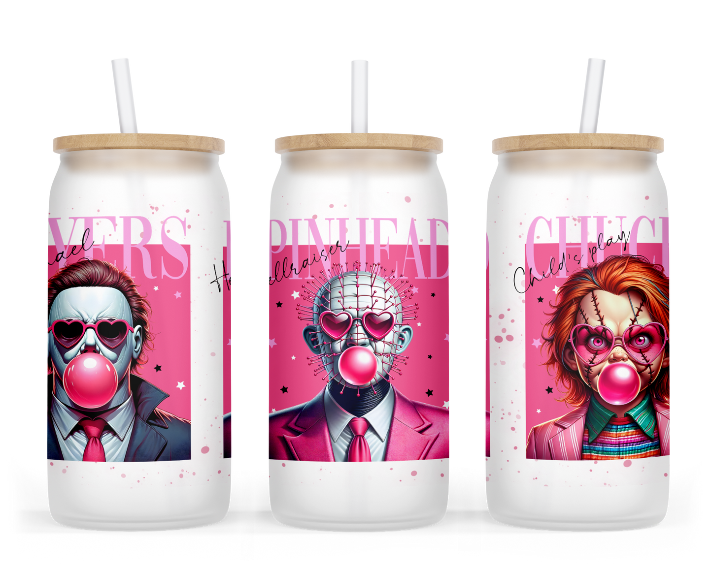 Pink Boys MPC Glass Can Cup