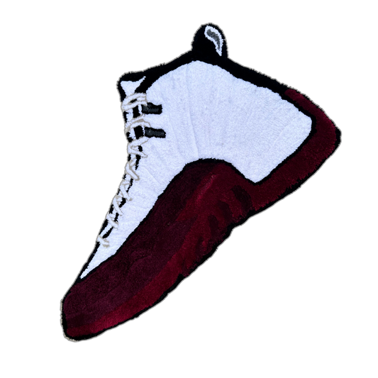 Jordan 12 Inspired Shoe Shaped Rug