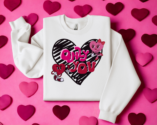 Only You Valentine Crew Neck