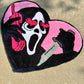 Face of Ghost Heart Shaped Rug- No You Hang Up