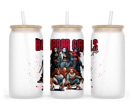 Horror Girls Club RED Glass Can Cup