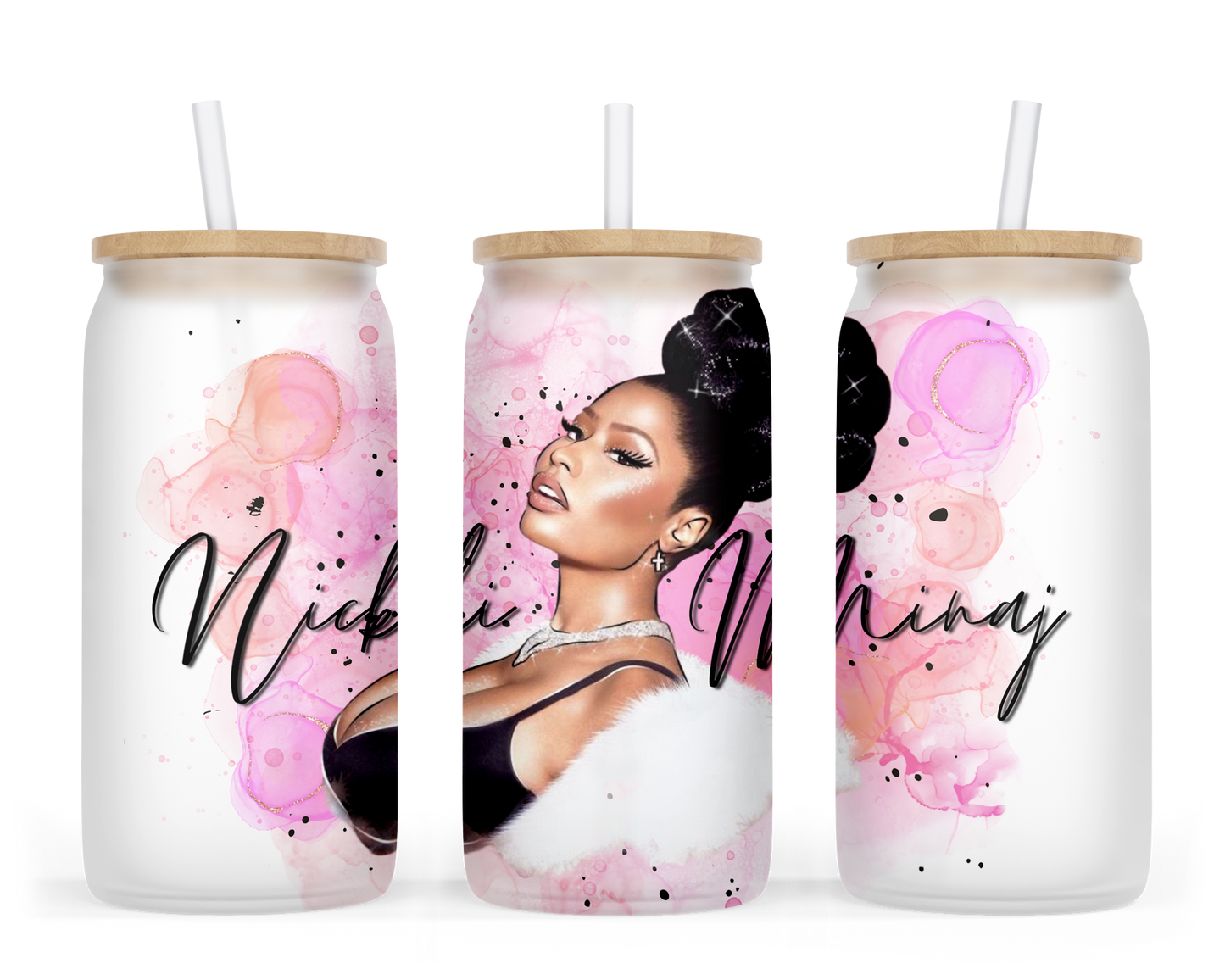 Nicki Minaj Glass Can Cup