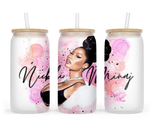 Nicki Minaj Glass Can Cup