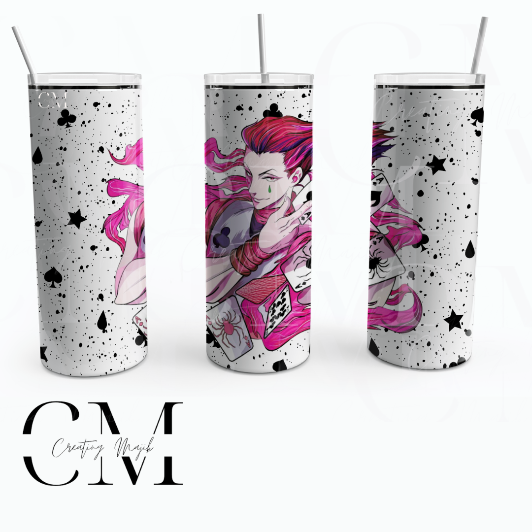 Anime Inspired Tumbler 20oz Hunter Hisoka